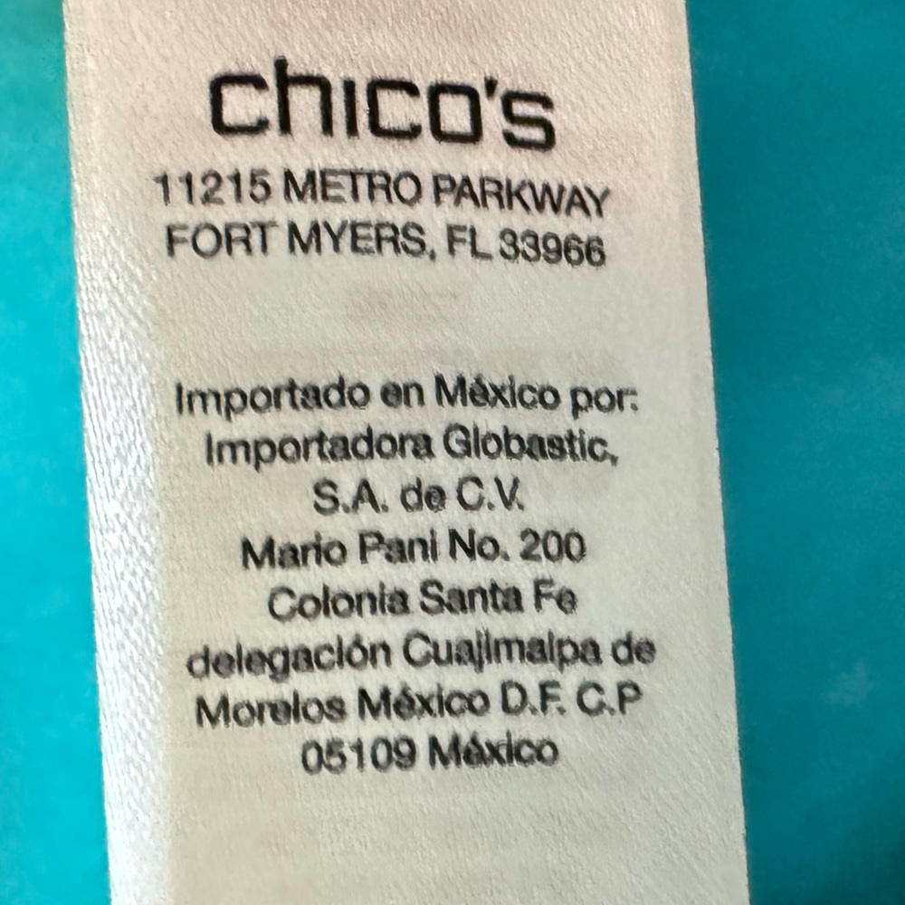Chico’s Aqua Blue Teal Ruched Sleeve Satin Femme Moto Jacket Size 0 Bomber Biker - Picture 9 of 10